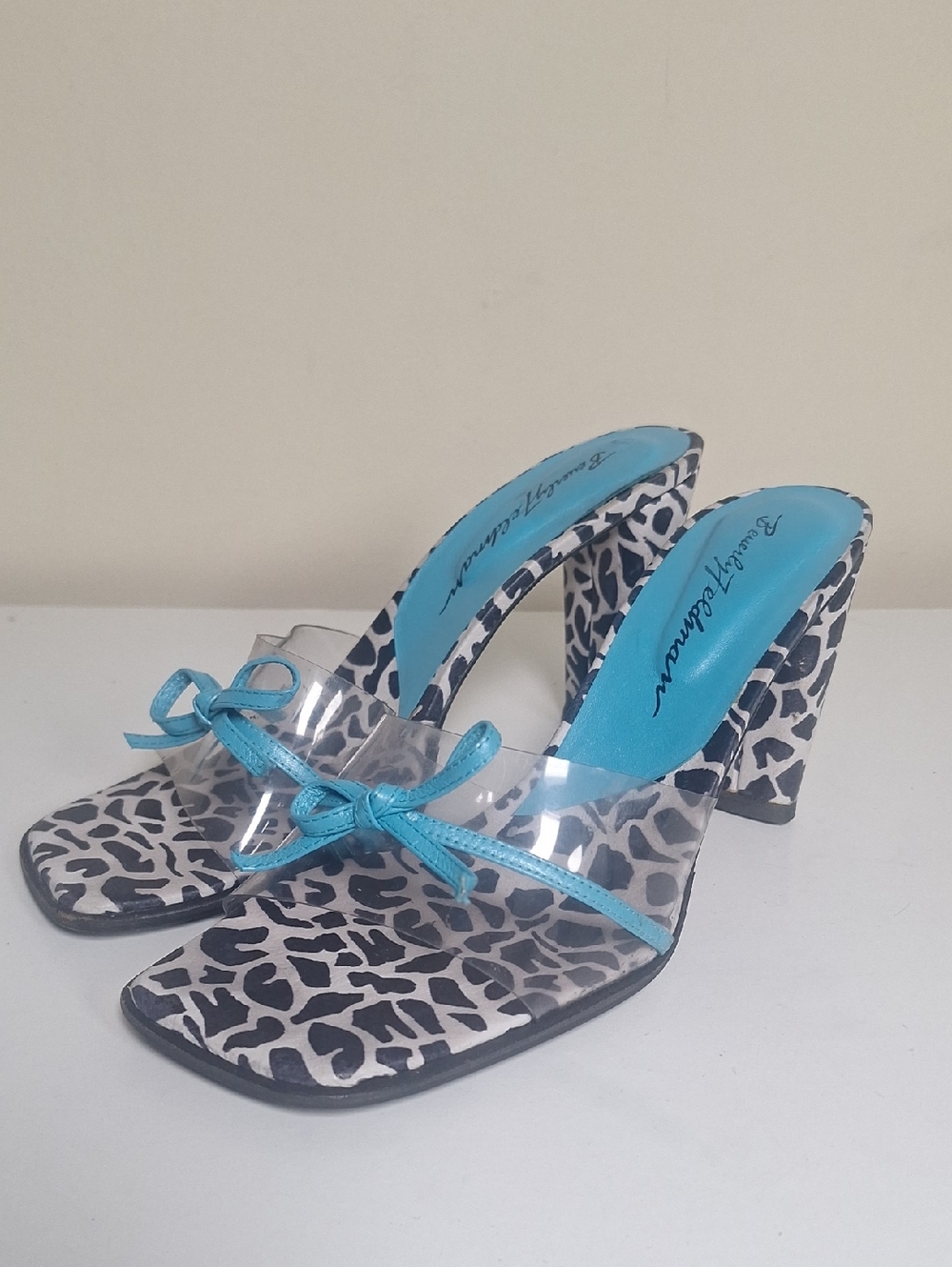 Beverly Feldman Vintage Mule Heels Size 8